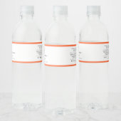 Voeg Logo bewerkbare kleuringrediënten productlabe Waterfles Etiket (Flessen)