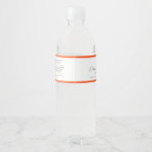 Voeg Logo bewerkbare kleuringrediënten productlabe Waterfles Etiket (Achterkant)