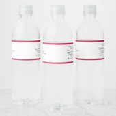 Voeg Logo bewerkbare kleuringrediënten productlabe Waterfles Etiket (Flessen)
