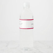 Voeg Logo bewerkbare kleuringrediënten productlabe Waterfles Etiket (Achterkant)