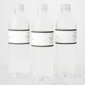 Voeg Logo bewerkbare kleuringrediënten productlabe Waterfles Etiket (Flessen)