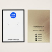 Voeg Logo Black Border Gold toe waarmee u juwelenw Visitekaartje (Voorkant /achterkant)