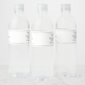 Voeg Logo Black Border Ingredients Productlabel to Waterfles Etiket (Flessen)