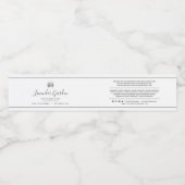 Voeg Logo Black Border Ingredients Productlabel to Waterfles Etiket (Enkel label)