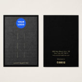 Voeg Logo Black Kraft 3-Hair Clip display toe Visitekaartje (Voorkant /achterkant)