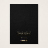 Voeg Logo Black Kraft 3-Hair Clip display toe Visitekaartje (Achterkant)