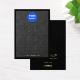 Voeg Logo Black Kraft 3-Hair Clip display toe Visitekaartje