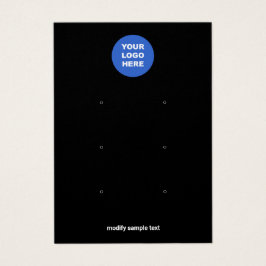 Voeg Logo Black met drie helften ()-Kaart toe Visitekaartje