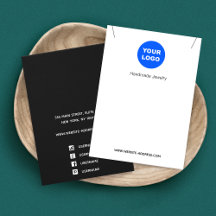 Voeg Logo Black White Ketting Pendant Display toe