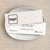 Voeg Logo Blush roze leder veroudering beeldscherm Mini Visitekaartje