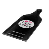 Voeg Logo Business Chic  merk zwart toe Snijplank (Hoek)