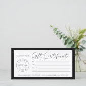Voeg Logo Cadeaubon Sjabloon  toe (Staand voorkant)