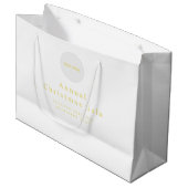 Voeg Logo Custom Text Gift Bag toe Groot Cadeauzakje (Voorkant Gekanteld)