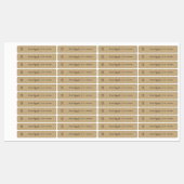 Voeg Logo Donkergrijs Script Kraft Product toe Labels (Vel)