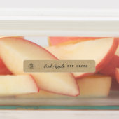 Voeg Logo Donkergrijs Script Kraft Product toe Labels (Aangebracht)
