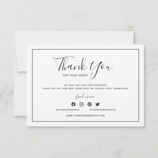 Voeg Logo donkergrijze rand Rustic Kraft toe Dank (Voorkant)