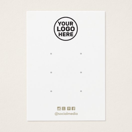 Voeg Logo Drie-handheld Display Kaart toe (Voorkant)