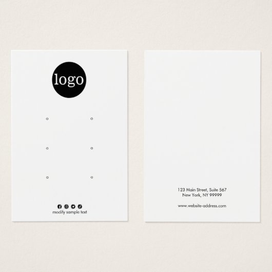 Voeg Logo Drie-handheld Display Kaart toe (Voorkant /achterkant)