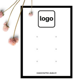 Voeg Logo drie oorstellen zwarte rand toe Visitekaartje