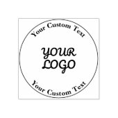 Voeg Logo Eenvoudig bewerkbaar ontwerp toe Rubberstempel (Afrduk)