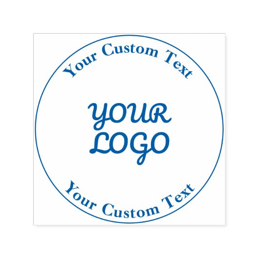 Voeg Logo Eenvoudig bewerkbaar ontwerp toe Zelfinktende Stempel (Design)