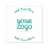 Voeg Logo Eenvoudig bewerkbaar ontwerp toe Zelfinktende Stempel (Design)