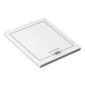 Voeg Logo elegante stijlvolle lijnnaam toe Aangepa Notitieblok (Schuin)