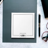 Voeg Logo elegante stijlvolle lijnnaam toe Aangepa Notitieblok