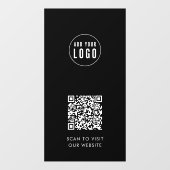 Voeg Logo en Uw Kleur van de Code QR van de Websit Raamsticker (Vel)