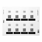 Voeg Logo en website QR-code aangepaste contrastkl Etiket (Full Sheet)