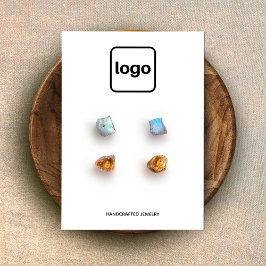 Voeg Logo Four Hole Earring Display toe Visitekaartje