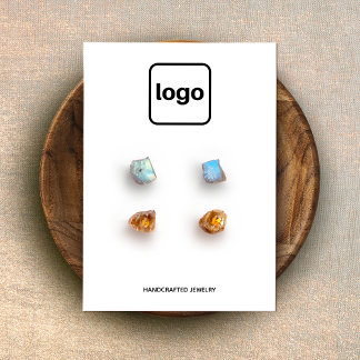 Voeg Logo Four Hole Earring Display toe Visitekaartje