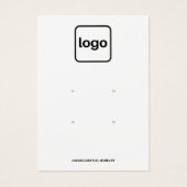 Voeg Logo Four Hole Earring Display toe Visitekaartje (Voorkant)
