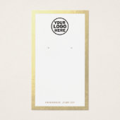 Voeg Logo Gold Border Oorspronkelijke Display Kaar Visitekaartje (Voorkant)