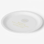 Voeg Logo Gold en White Paper Bord toe (Gekanteld)