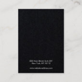 Voeg Logo Gold Moon Phase Black Oorlogsscherm toe Visitekaartje (Achterkant)