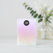 Voeg Logo Gold Splatter Waterverf Oorspronkelijk b Visitekaartje (Staand voorkant)