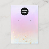 Voeg Logo Gold Splatter Waterverf Oorspronkelijk b Visitekaartje (Voorkant)