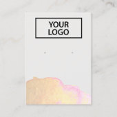 Voeg Logo Gold Waterverf Abstract Oorlogsbeeldsche Visitekaartje (Voorkant)