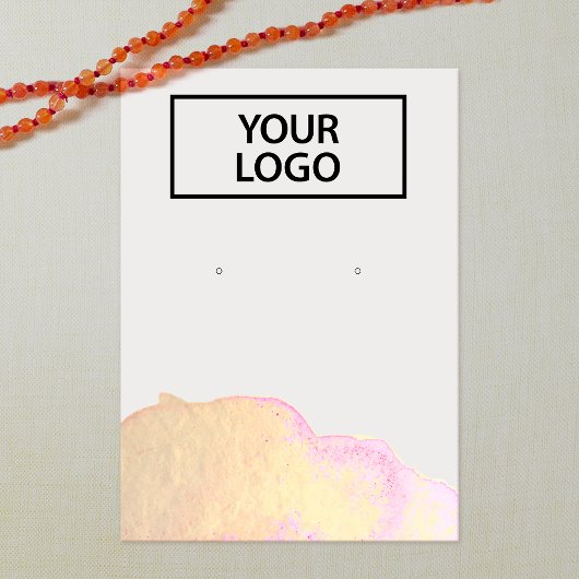 Voeg Logo Gold Waterverf Abstract Oorlogsbeeldsche Visitekaartje