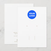 Voeg Logo Hair Bow en Earring toe Informatiekaartje (Voorkant / Achterkant)