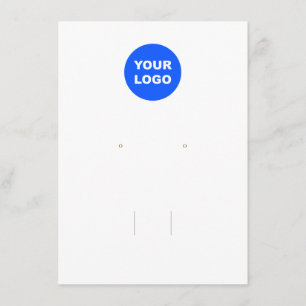 Voeg Logo Hair Bow en Earring toe Informatiekaartje