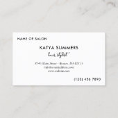 Voeg Logo Hair Stylist toe aan je volgende afspraa Afsprakenkaartje (Achterkant)