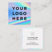 Voeg Logo Holographic Square Visitekaartjes toe (Voorkant / Achterkant)