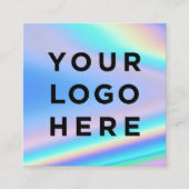Voeg Logo Holographic Square Visitekaartjes toe (Voorkant)
