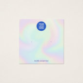 Voeg Logo Holographic Stud Earning Display Kaart t (Voorkant)