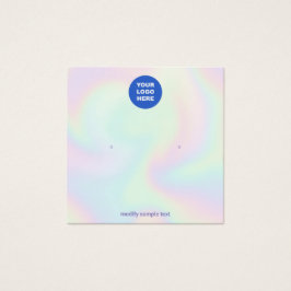 Voeg Logo Holographic Stud Earning Display Kaart t