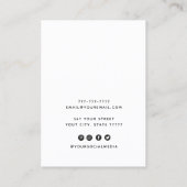 Voeg logo Joodse Wit ketting oorscherm toe Visitekaartje (Achterkant)