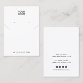 Voeg logo Joodse Wit ketting oorscherm toe Visitekaartje (Voorkant / Achterkant)