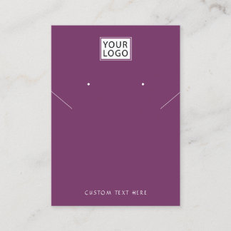 Voeg logo Joodse zwarte ketting oorscherm toe Visitekaartje